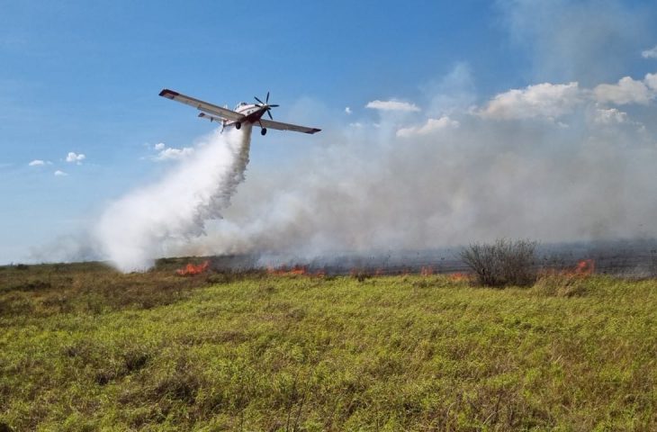 Nhecolandia 06 incendio florestal junho 2024 Pantanal air tractor CBMMS 730x480